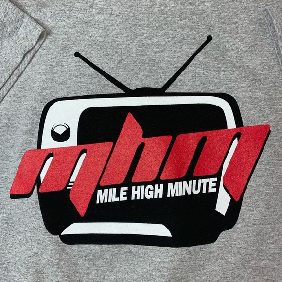 Mile High Minute Pro Club T Shirt Mens Large Grey - Picture 2 of 3